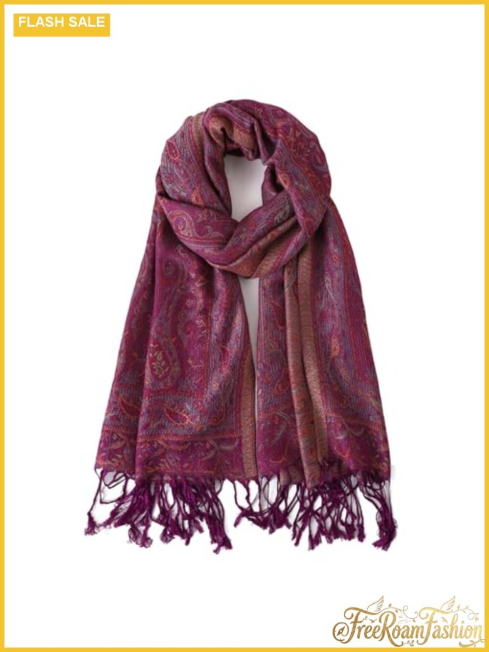 Pashmina Rave Scarf Women Men Soft Silky Paisley Shawl Wrap Evening Travel